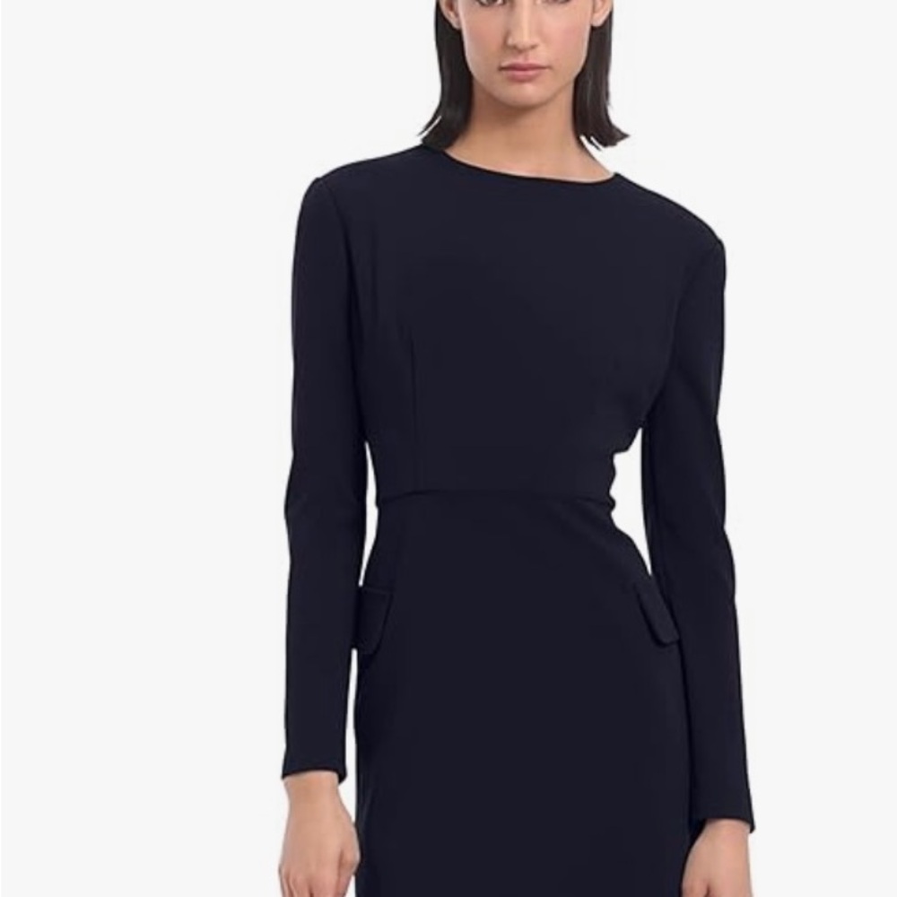 Donna Morgan Women's Long Sleeve Sheath Dress